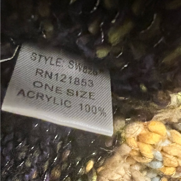 Hot & Delicious Boho Multi color Knit Cardigan Swearer Jacket Size XS - Picture 7 of 12